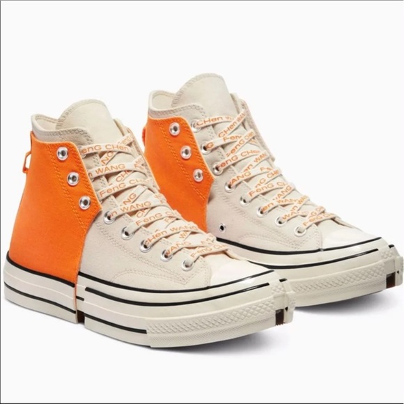 Converse Other - Converse Feng Chen Wang Chuck 70 High Top Shoes RARE RELEASE Orange Tan